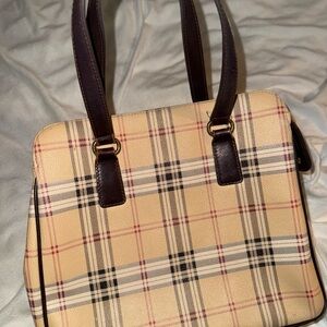 Giani Bernini Cream and Brown Shoulder Bag